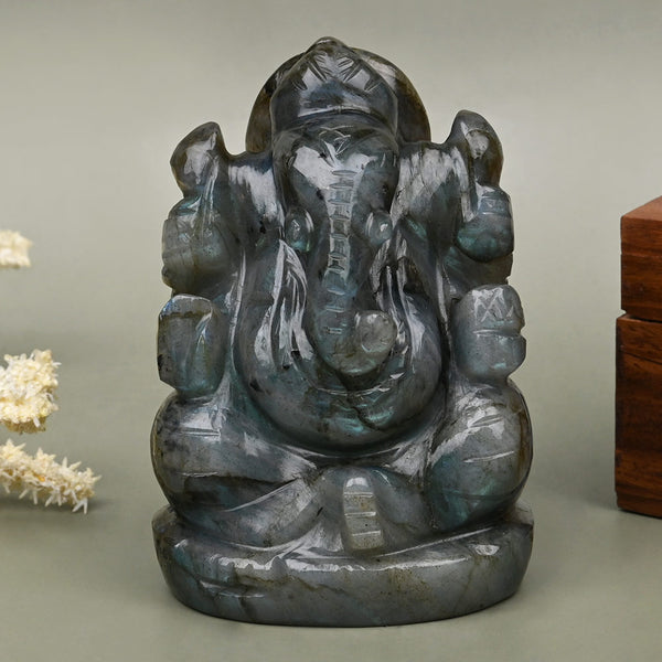 Labradorite Ganesha ( 1.3" Inches )