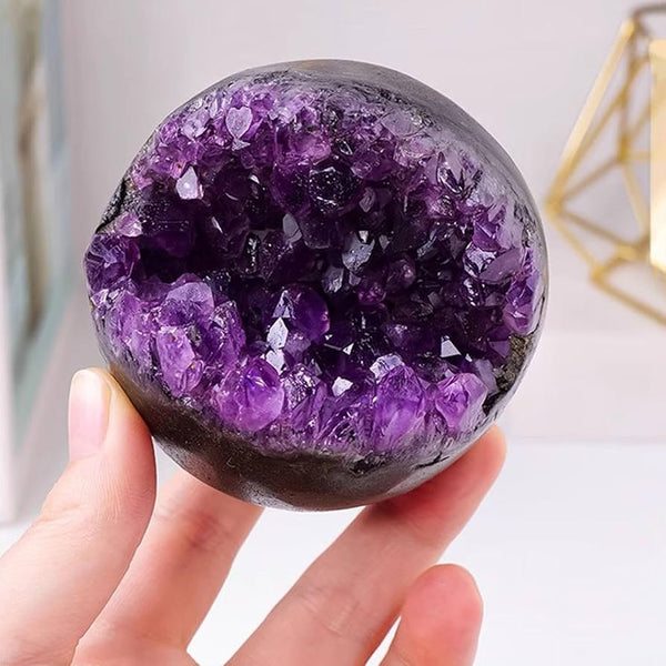 Amethyst Geode Sphere Cluster In Ball Shape
