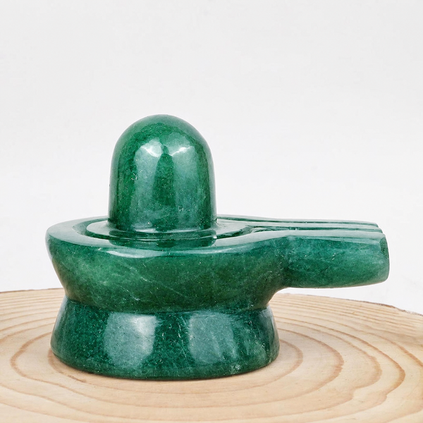 Green Jade Shivling