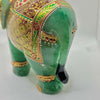 Green Aventurine Painted Elephant Statue
