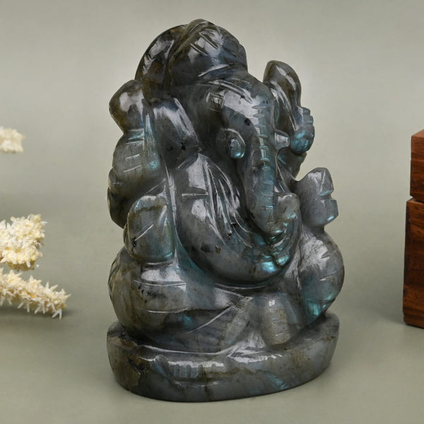 Labradorite Ganesha ( 1.3" Inches )