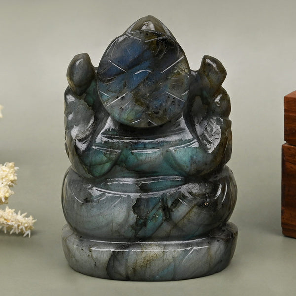 Labradorite Ganesha ( 1.3" Inches )