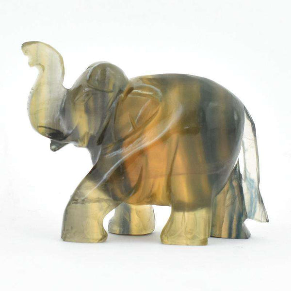 Polished Fluorite Elephant